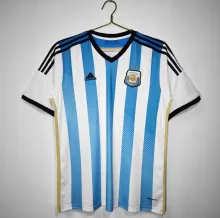 2014 Argentina Home Retro Jersey Fans Version