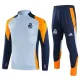 24/25 Real Madrid Grey White Sweater Tracksuit Thai Quality
