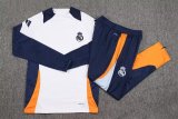 24/25 Real Madrid White Sweater Tracksuit Thai Quality