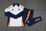 24/25 Real Madrid White Sweater Tracksuit Thai Quality