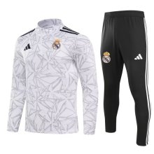 24/25 Real Madrid White Sweater Tracksuit Thai Quality
