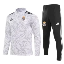 24/25 Real Madrid White Sweater Tracksuit Thai Quality