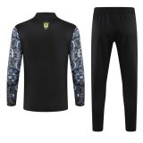 24/25 Brazil Black with Zipper Sweater Tracksuit Thai Quality