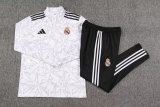 24/25 Real Madrid White Sweater Tracksuit Thai Quality
