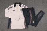 24/25 Real Madrid Grey Pink Sweater Tracksuit Thai Quality