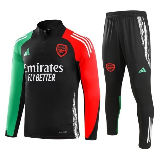 24/25 Arsenal Black Sweater Tracksuit Thai Quality