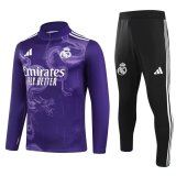 24/25 Real Madrid Purple Sweater Tracksuit Thai Quality