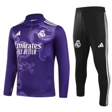 24/25 Real Madrid Purple Sweater Tracksuit Thai Quality
