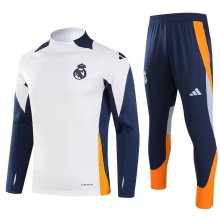 24/25 Real Madrid White Sweater Tracksuit Thai Quality