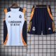 24/25 Real Madrid White Vest Training Set--Vest and Short Pant Training Tracksuit