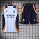 24/25 Real Madrid White Vest Training Set--Vest and Short Pant Training Tracksuit