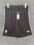 24/25 Man United Black Short Pants
