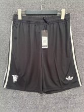 24/25 Man United Black Short Pants