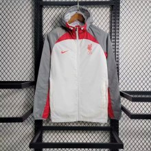 23/24 Liverpool White Windbreaker Jacket  Thai Quality