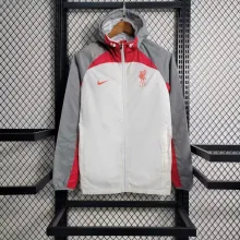23/24 Liverpool White Windbreaker Jacket  Thai Quality