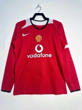 05/06 Man United  Home Long Sleeve Retro Jersey