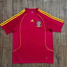 2008 Spain Home Fans Version Retro Jersey
