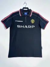 98/99 Man United Black Retro Jersey