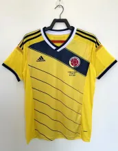 2014 Colombia Home Retro Jersey Fans Version