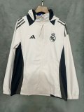 24/25 Real Madrid White Windbreaker Jacket Thai Quality