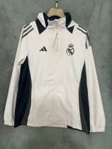 24/25 Real Madrid White Windbreaker Jacket Thai Quality