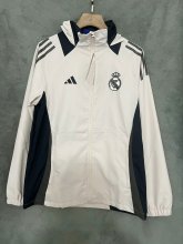 24/25 Real Madrid White Windbreaker Jacket Thai Quality