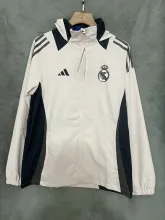 24/25 Real Madrid White Windbreaker Jacket Thai Quality
