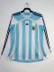 2006 Argentina Home Retro Jersey Long Sleeve Fans Version