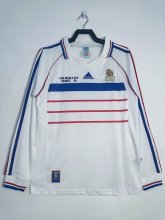 1998 France Away Retro Jersey Long Sleeve
