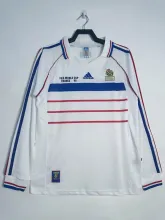 1998 France Away Retro Jersey Long Sleeve
