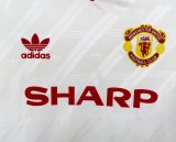 86/88 Man United Away White Retro Jersey