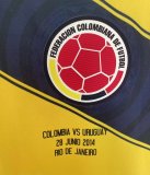 2014 Colombia Home Retro Jersey Fans Version