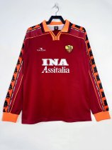 98/99 Roma Home Retro Jersey Long Sleeve