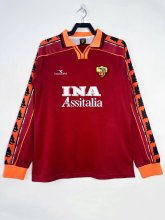 98/99 Roma Home Retro Jersey Long Sleeve