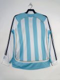 2006 Argentina Home Retro Jersey Long Sleeve Fans Version
