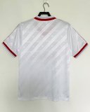 86/88 Man United Away White Retro Jersey