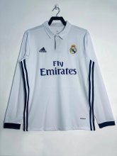 16/17 Real Madrid Home Retro Jersey Long Sleeve