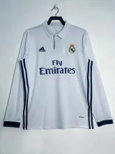 16/17 Real Madrid Home Retro Jersey Long Sleeve