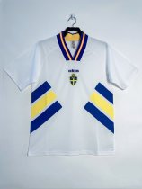 1994 Sweden Away Retro Soccer Jersey Fans Version