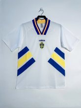 1994 Sweden Away Retro Soccer Jersey Fans Version