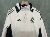 24/25 Real Madrid White Windbreaker Jacket Thai Quality