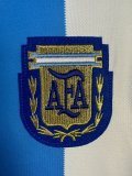 1986 Argentina Home Retro Jersey Long Sleeve Fans Version
