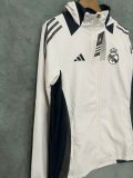 24/25 Real Madrid White Windbreaker Jacket Thai Quality