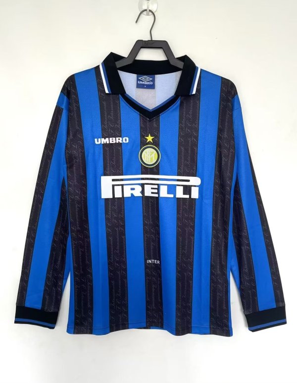 97/98 Inter Milan Home Retro Jersey Long Sleeve