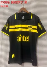24/25 Penarol Black Soccer Jersey Thai Quality