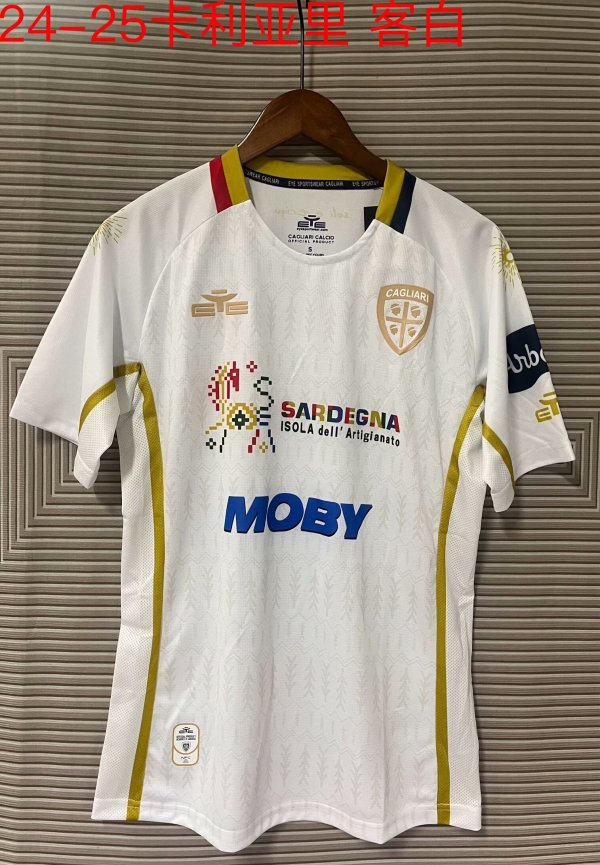 24/25 Cagliari Calcio Away Jersey Fans Version Thai Quality