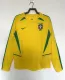 2002 Brazil Home Retro Jersey Long Sleeve