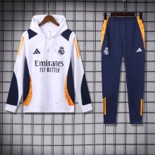 24/25 Real Madrid White Jacket Tracksuit Thai Quality