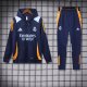 24/25 Real Madrid Dark Blue Jacket Tracksuit Thai Quality