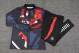 24/25 Man United Dark Blue Sweater Tracksuit Thai Quality